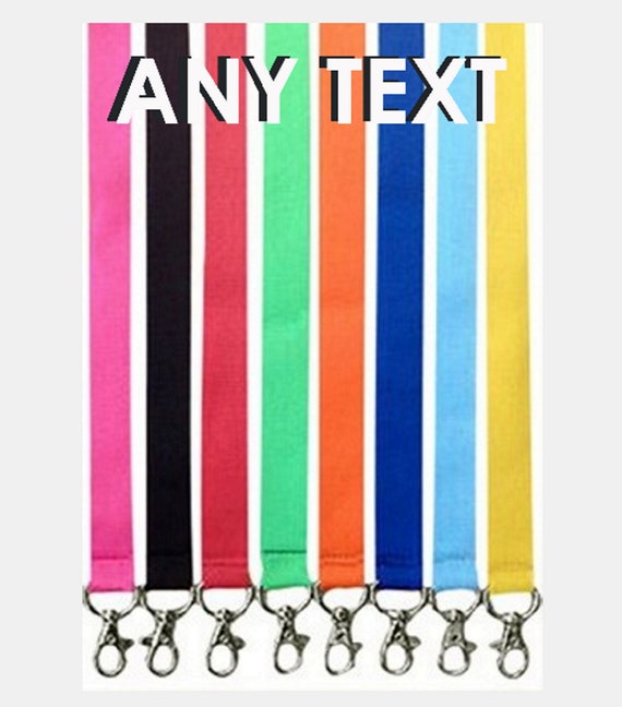 Custom Print Personalised Lanyard Work School Office ID Security