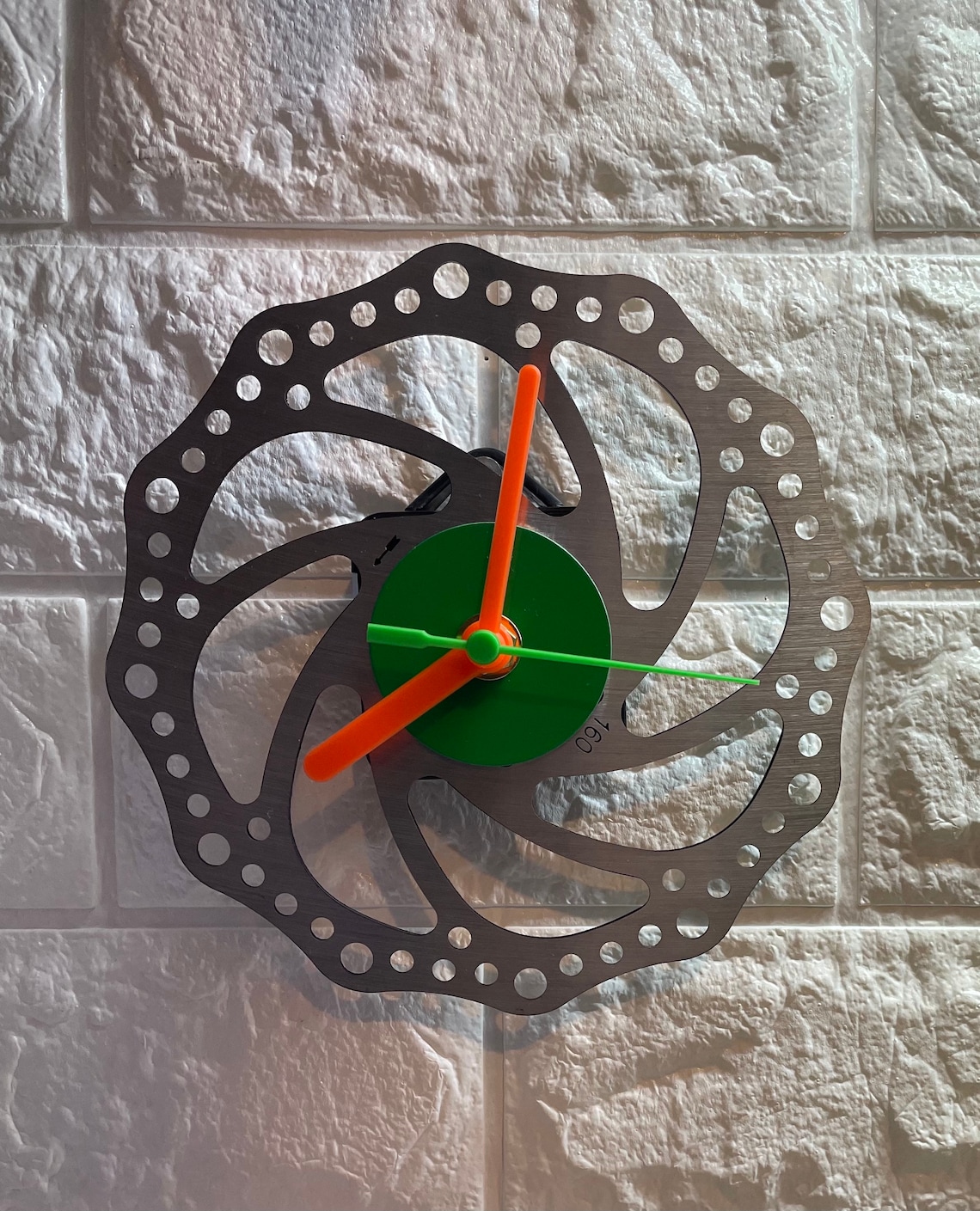 UPCYCLED Brake Disc Rotor Wall Clock MTB Mountain Bike Cycling Etsy