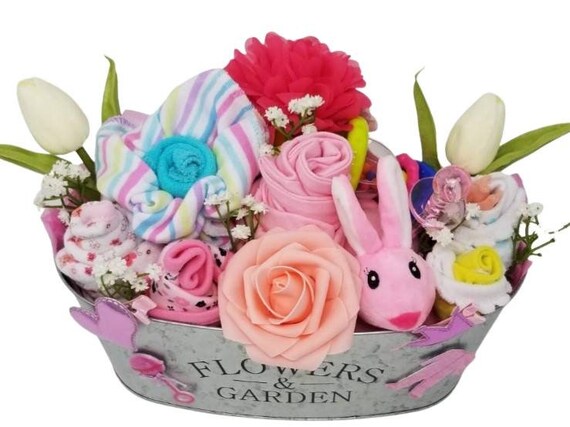 Welcome Home Baby Girl Gift Basket at Gift Baskets ETC