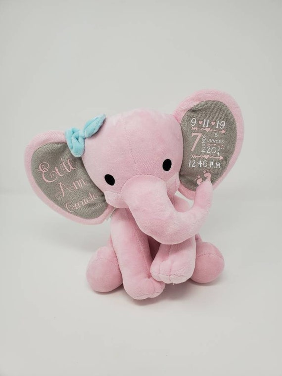 pink stuffed elephant