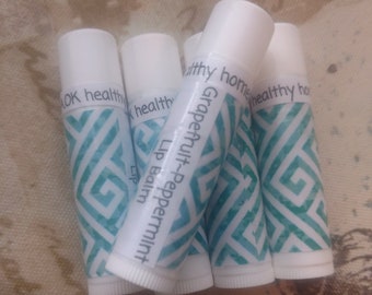 All Natural Grapefruit-Peppermint Lip Balm