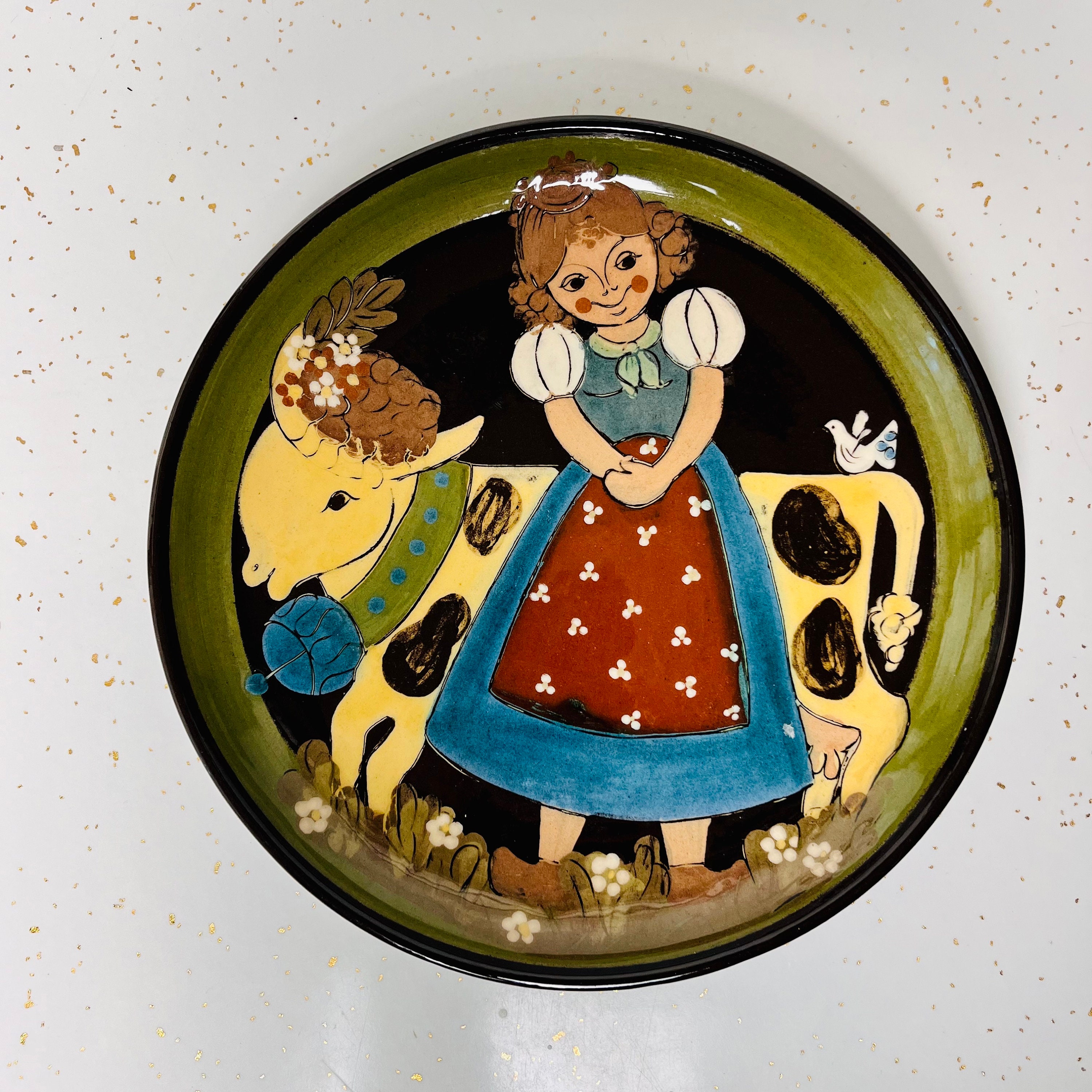 スイス　Gelzer窯　ハンドメイド プレート　ヴィンテージ スイス Gdlzer窯 ハンドメイド プレート ヴィンテージ 【公式通販】