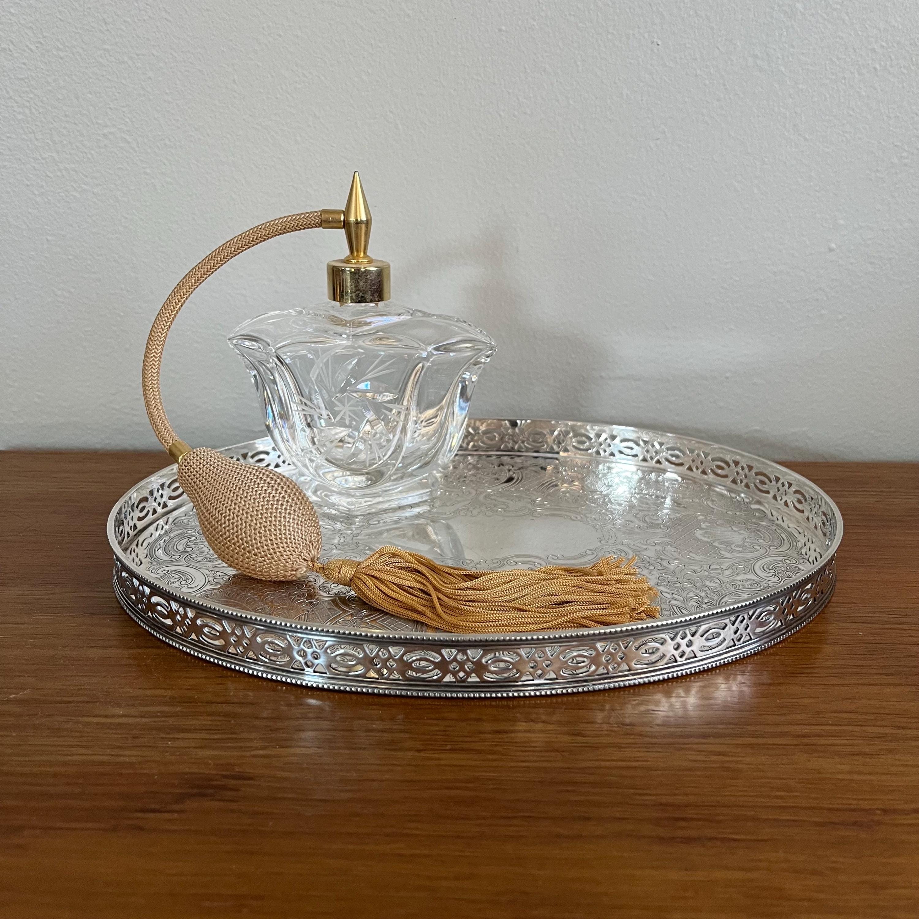 Vintage Silver Plated Gallery Tray: Cavendish England Barware