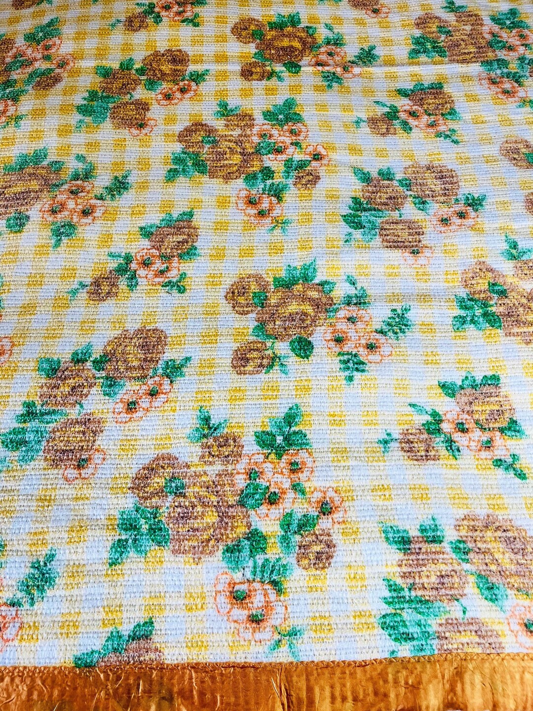 1970s Esmond Blanket Retro Vintage Bedroom Decor Etsy