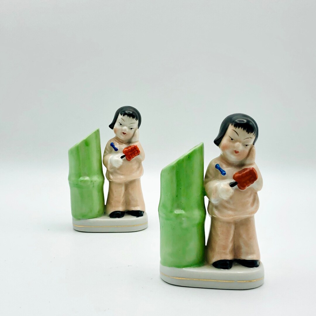 Occupied Japan, Ceramic Toothpick Holder, Kitsch Etsy