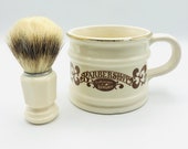 Vintage 1976 Franklin Toiletry Barbershop Old Fashioned Luxury Shaving Mug And Brush