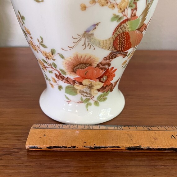 Vintage Kaiser Germany Porzellan Vase: Exotisches Vogel-Blumen-Dekor