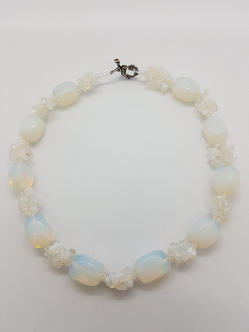 Vintage Opalite Necklace Chunky Vintage Jewelry image 6