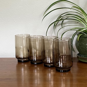 Vintage Juice Glasses, Mid Century Modern Barware, Glassware, MCM Bar Cart