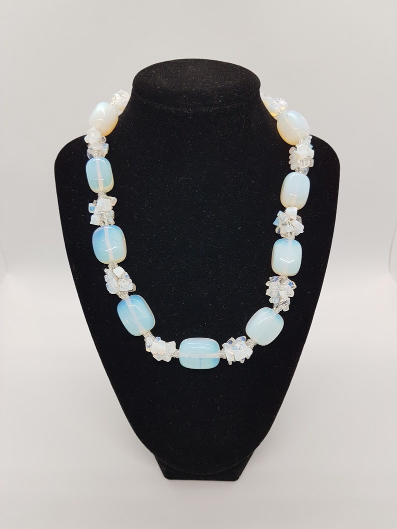 Vintage Opalite Necklace Chunky Vintage Jewelry image 1