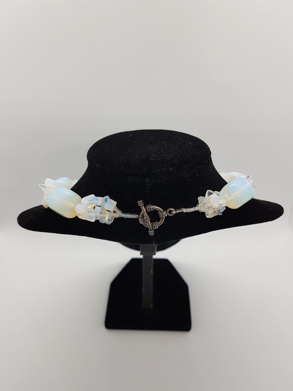 Vintage Opalite Necklace Chunky Vintage Jewelry - image 5