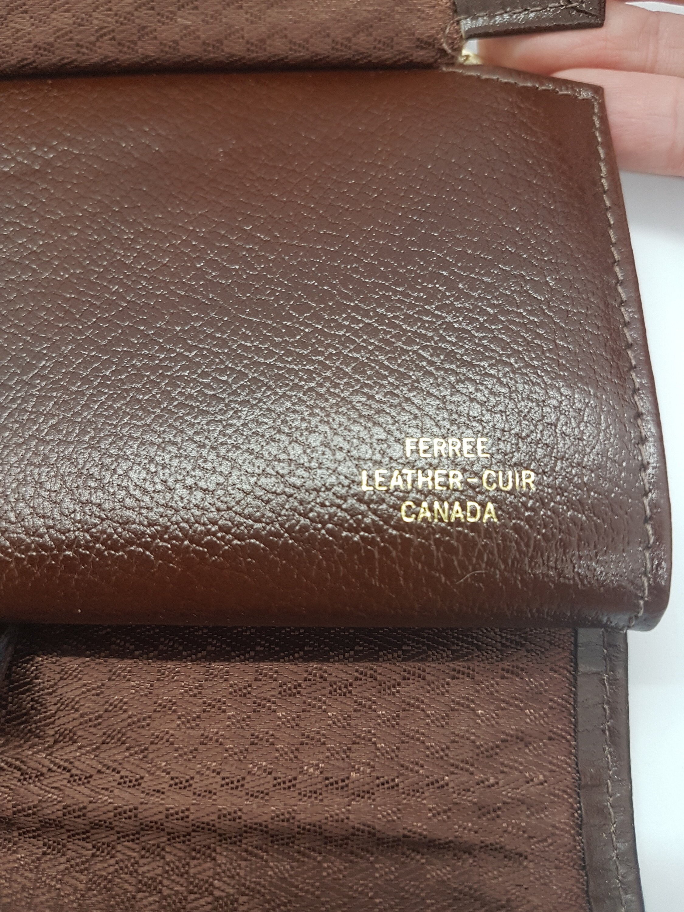 Vintage Leather Wallet Canadian Made Ferree Leather Wallet Etsy