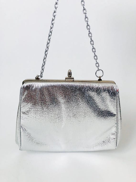 Bolso formal vintage de plata para boda o Nochevieja Etsy Espana