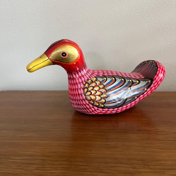 Mexican Folk Art Oaxacan Wood Duck: Alebrije Mexico Vintage - Etsy