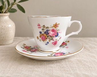 Vintage Maxwell Williams Rambling Rose Chintz Floral, Fine Bone