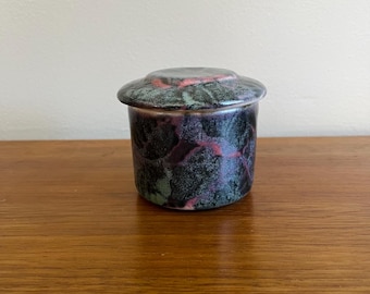 Mantequera de cerámica vintage: Mantequera francesa