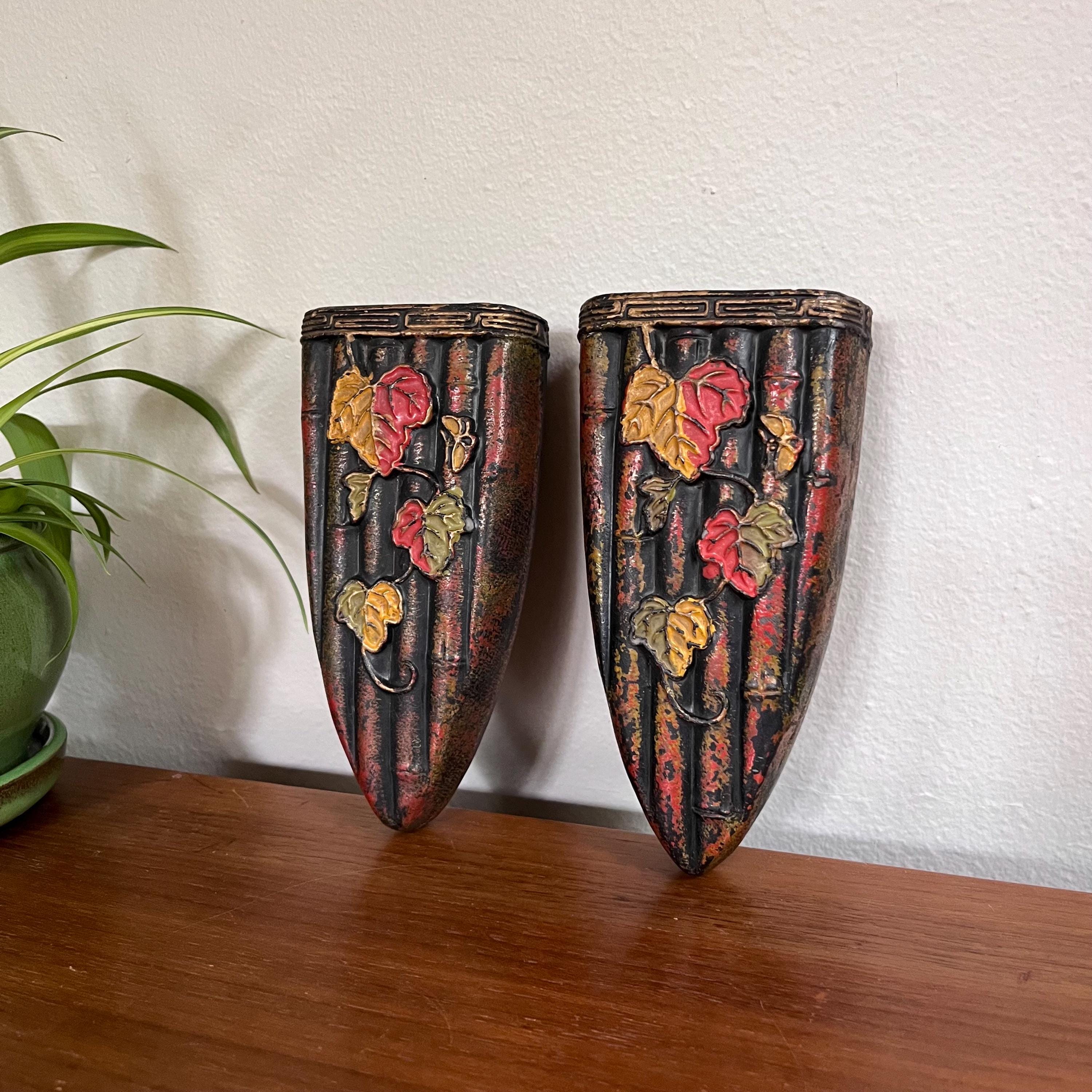 70s 花瓶 ヴィンテージ ハンガリー pottery VASE 希少 ❶ Antique Tokanabe Japanese Vase, Pottery Wall Pocket, Dark Academia