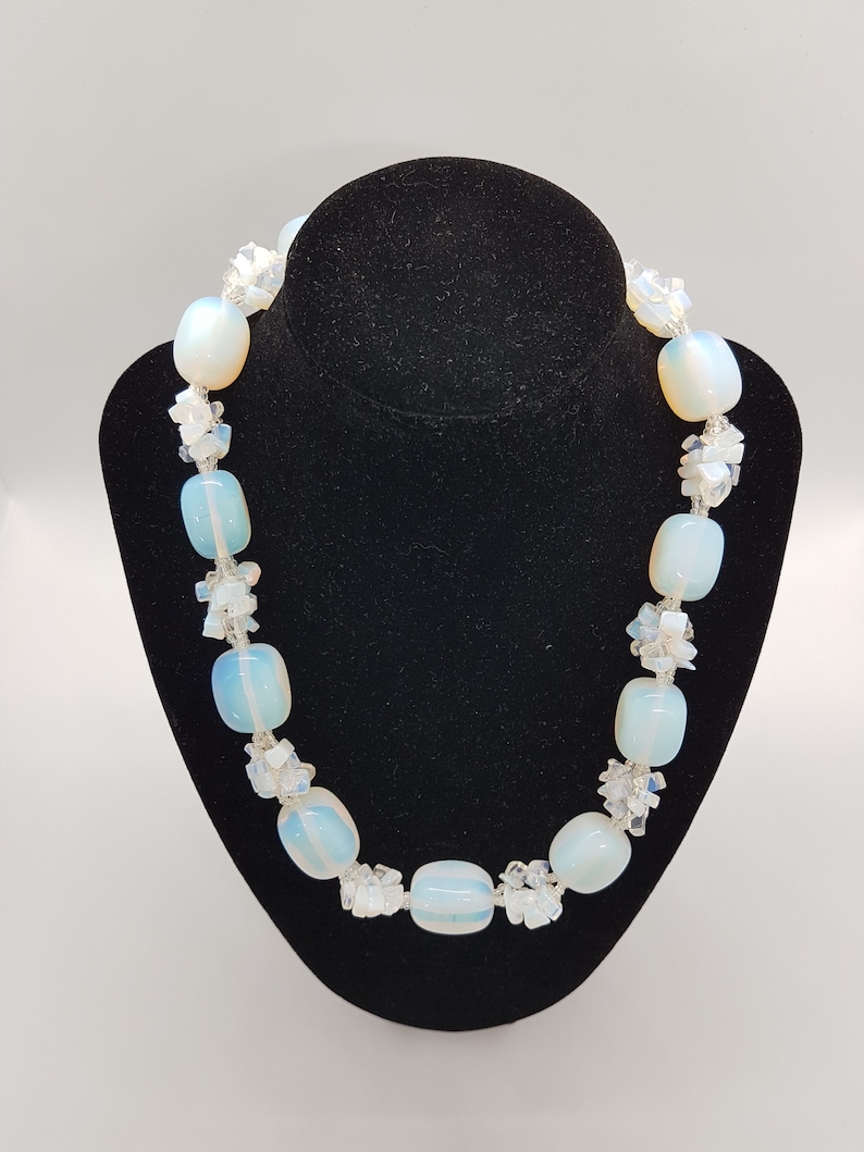 Vintage Opalite Necklace Chunky Vintage Jewelry image 3