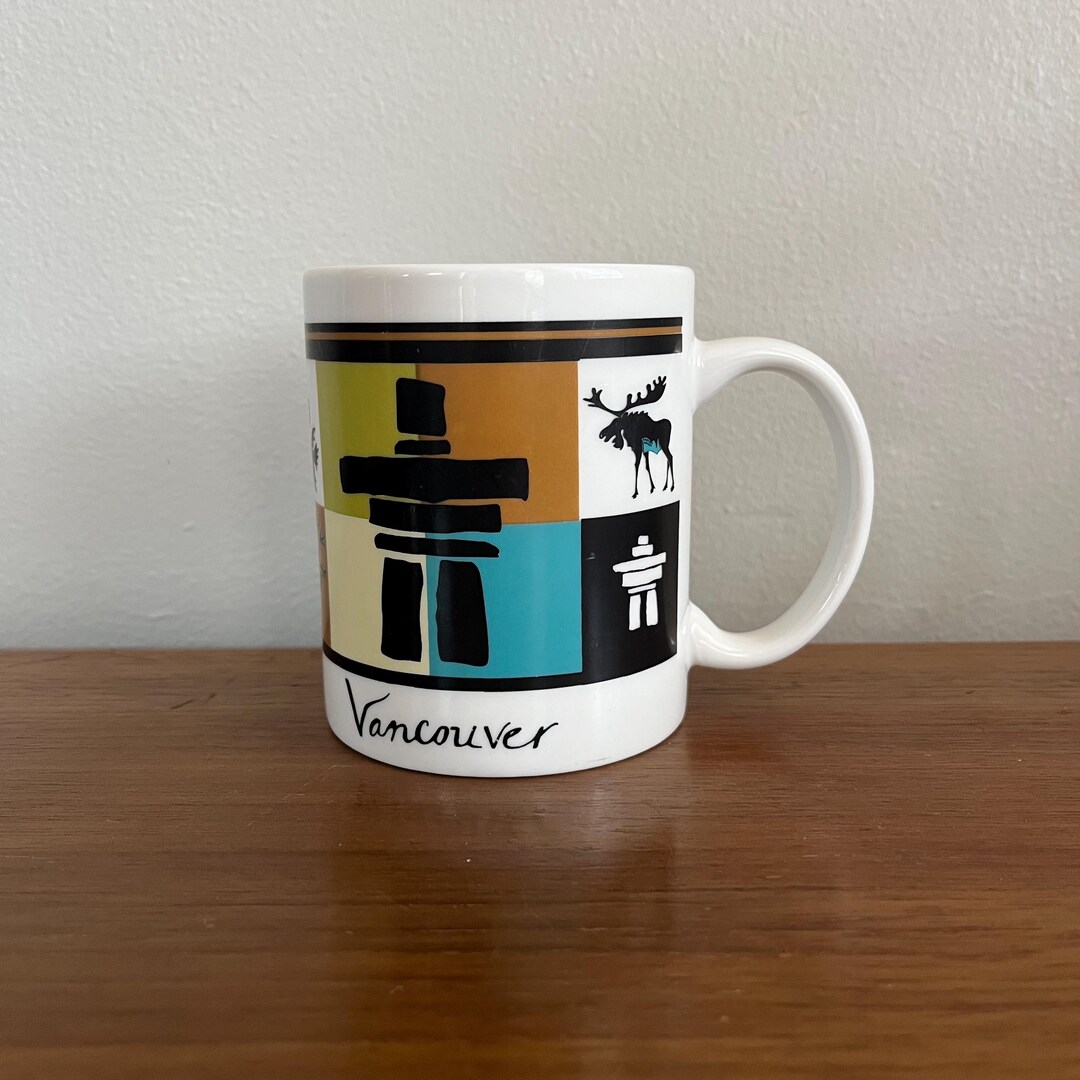 Vintage Vancouver Souvenir Mug Inuit Indigenous Motif: Friend Gift - Etsy