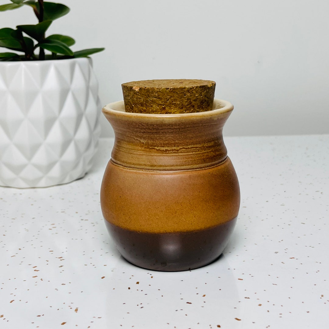 Vintage Pottery Stash Jar Tea Caddy Lidded Jar Jam Jar Mid Etsy