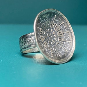 Fine Silver Saucer Ring