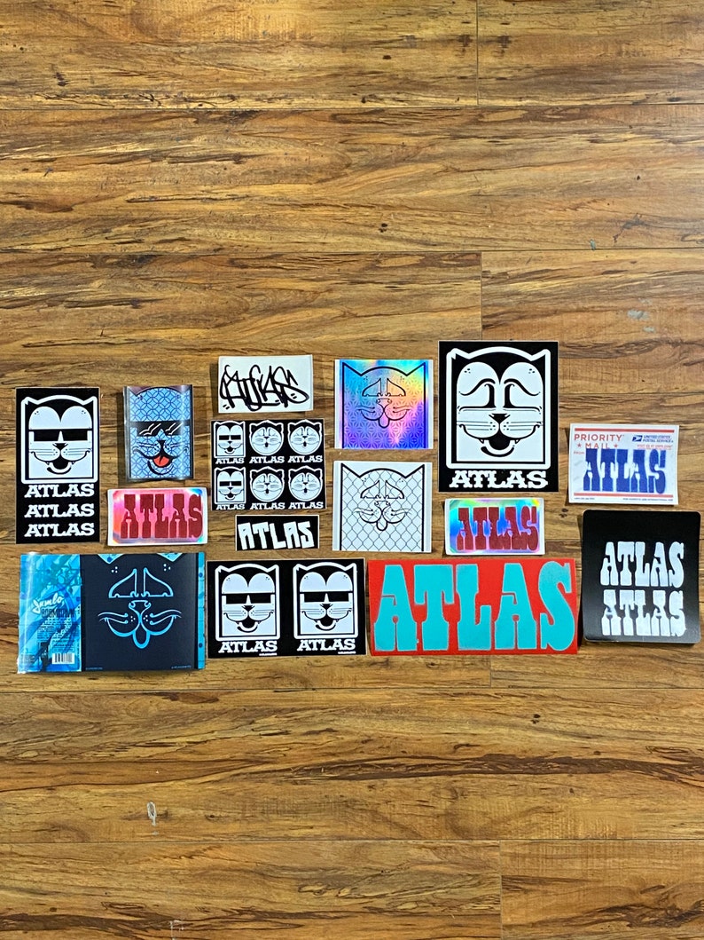 Atlas Graffiti Jumbo Sticker Pack. Etsy