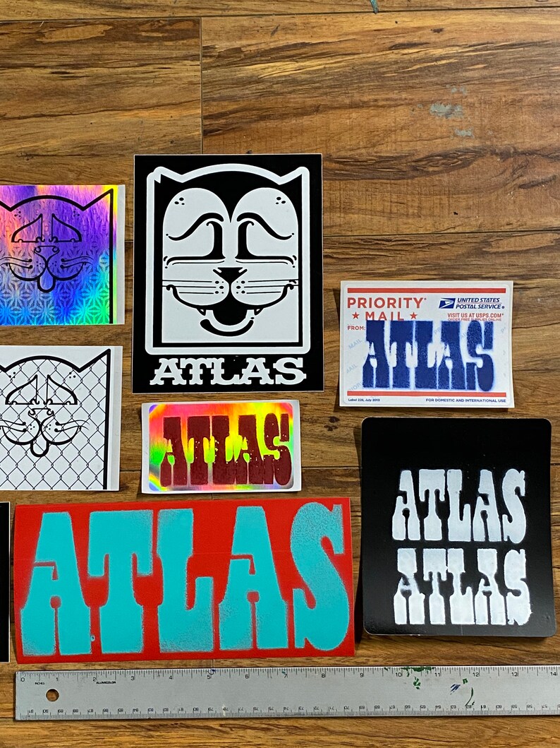 Atlas Graffiti Jumbo Sticker Pack.