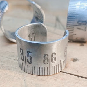 BESTSELLER Old Aluminum Workshop Rules Jewelry Rings Vintage Gift Ernest and Célestin image 1