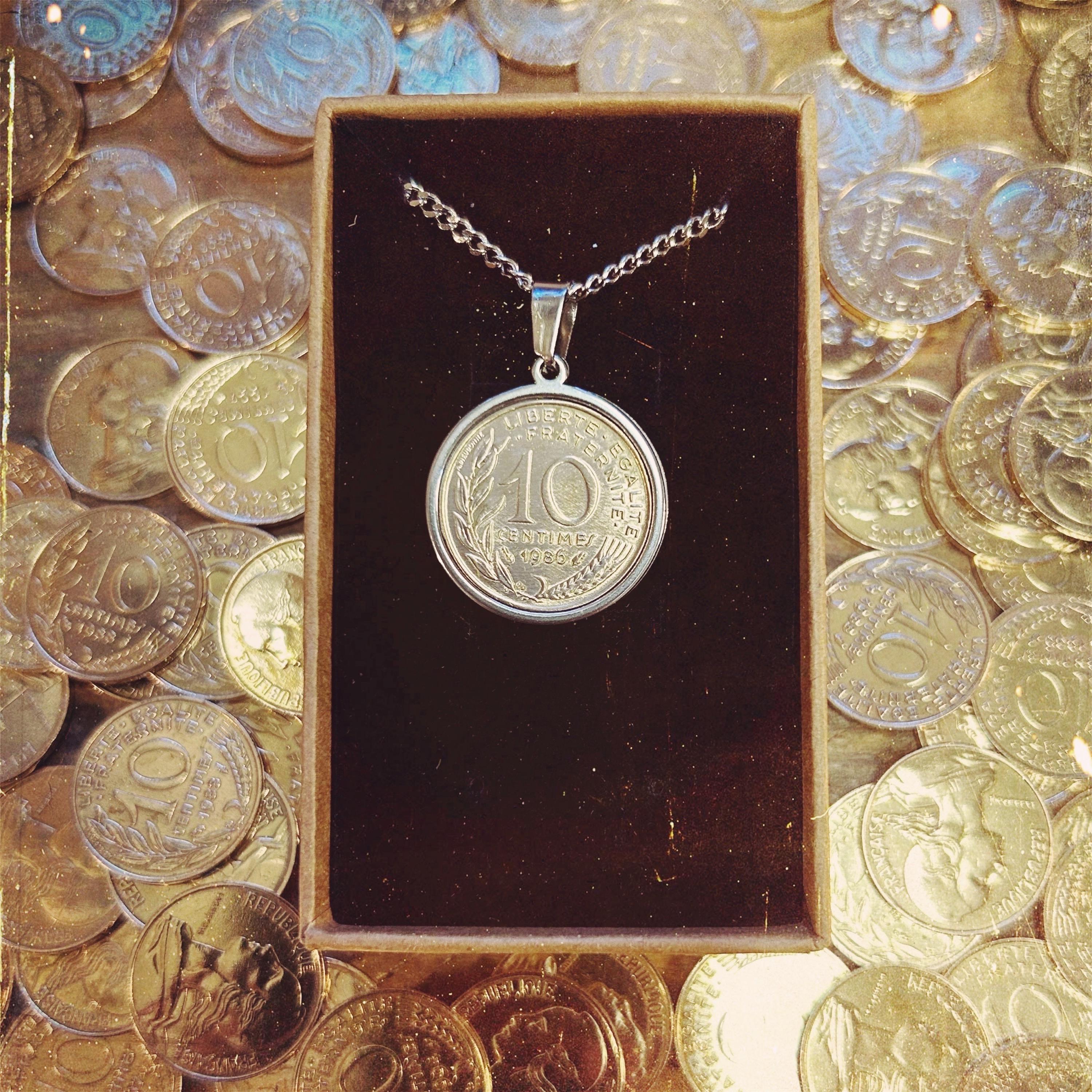 Pendentif Vintage En Métal Des Années 50 - Artisanat Bijouterie - Occasion Bon état
