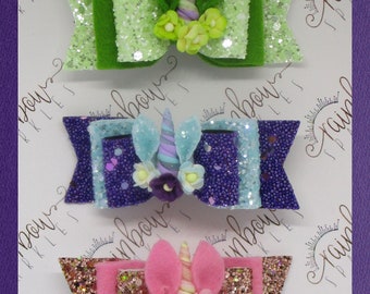 Limited Edition Unicorn Sparkle Bow
