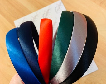 School Hairbands, Satin Hairbands For School, School Alice Band, Hairbands For School