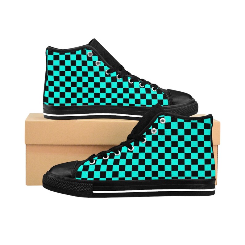 mens checkered shoes