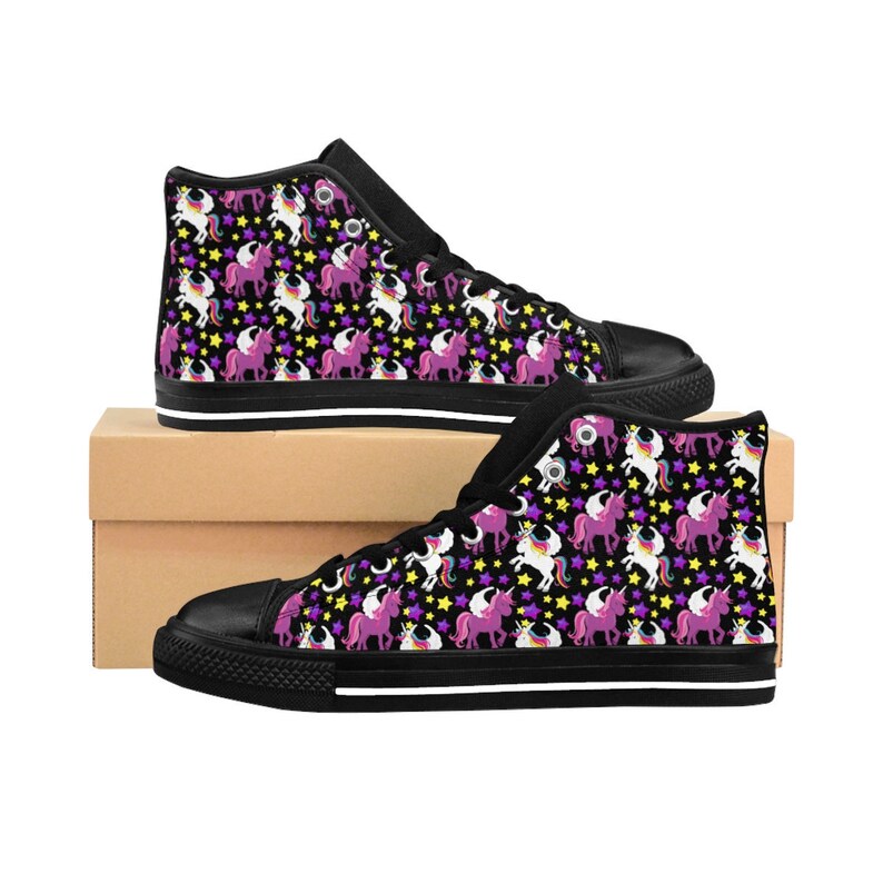 unicorn high top sneakers