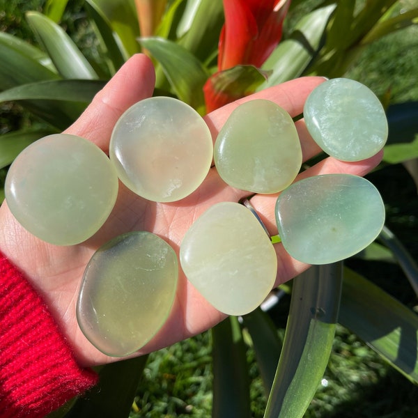 New Jade Smooth stones -  New Jade - Healing Crystals and Stones - Heart Chakra