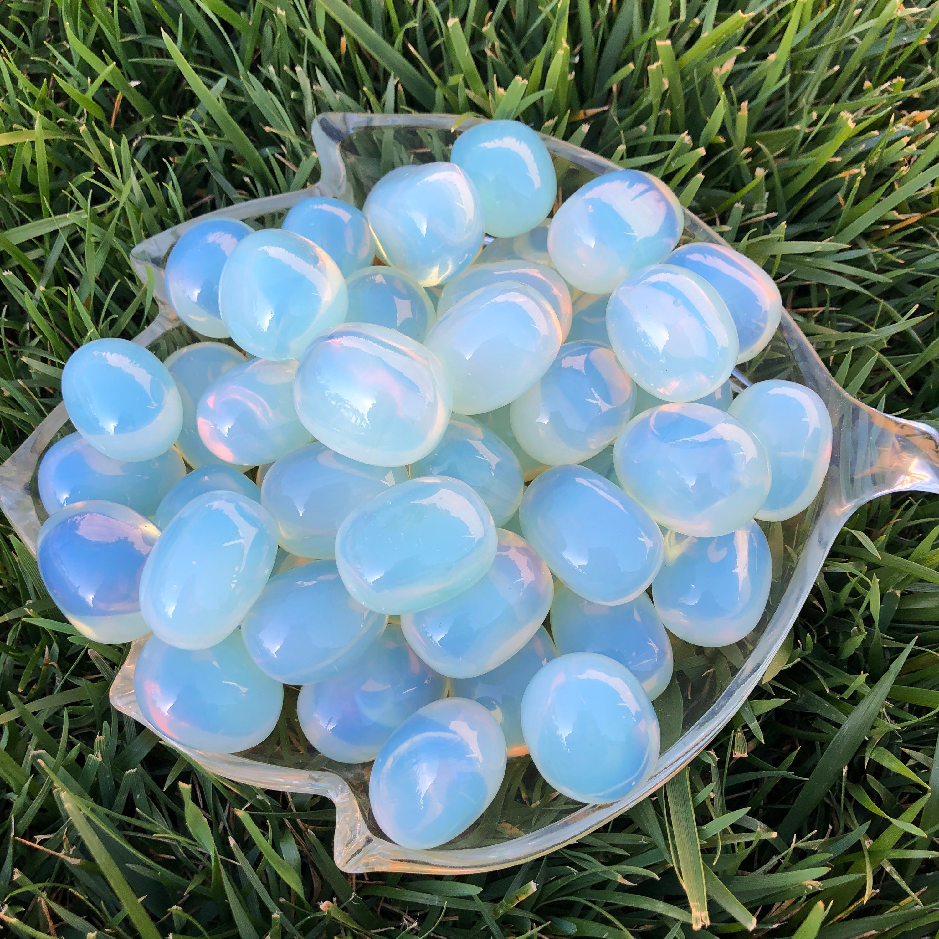 Opalite Tumbled Stone (~1") (Man-made) Opal - Healing Crystals a…