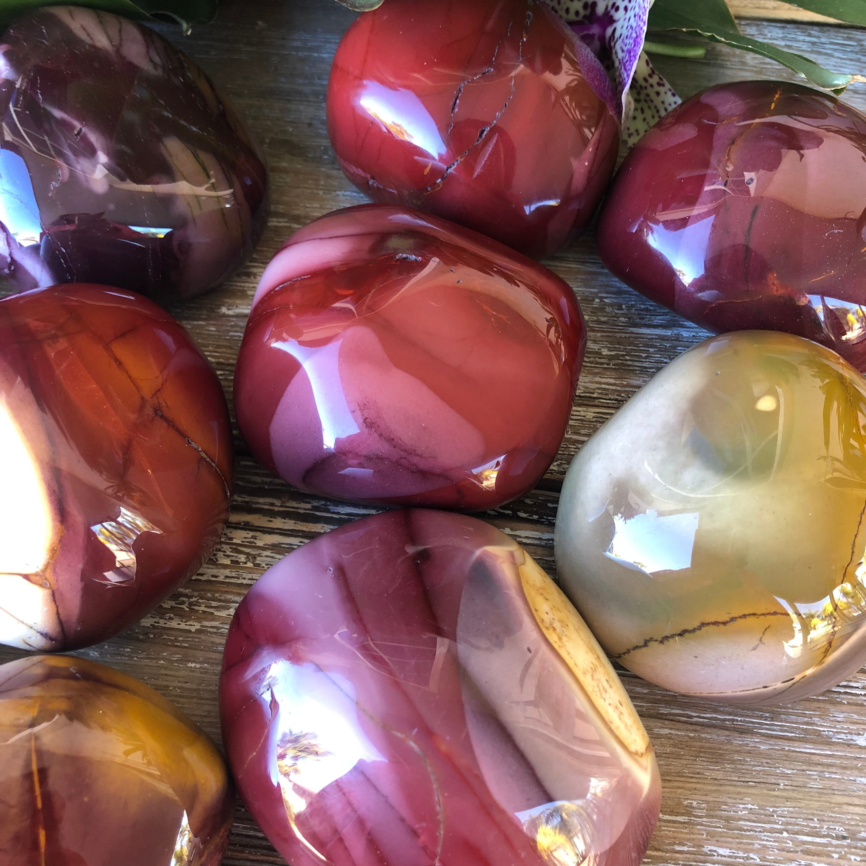 Extra Large Mookaite Jasper Pebbles: Grounding Healing Crystals - Etsy