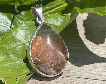 Garden Quartz Pendant，Silver Crystal Pendant，Gift For Mom