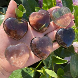 Smoky Quartz Heart (~1.5&quot;) - Smoky Quartz - Healing Crystals and Stones - Root Chakra