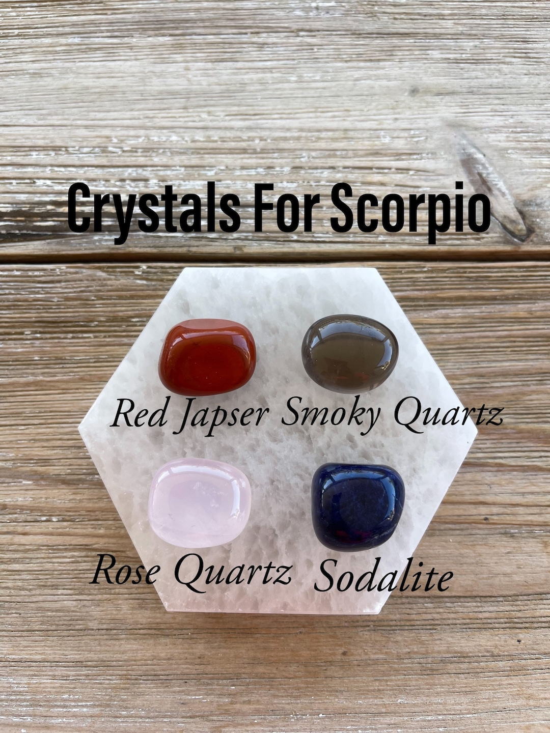 Crystals for Scorpio Zodiac Crystal Set Unique Gift for Scorpios
