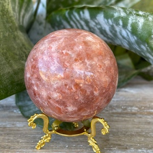 Sunstone Sphere - High Quality Sunstone - Healing Crystals and Stones - Sacral Chakra