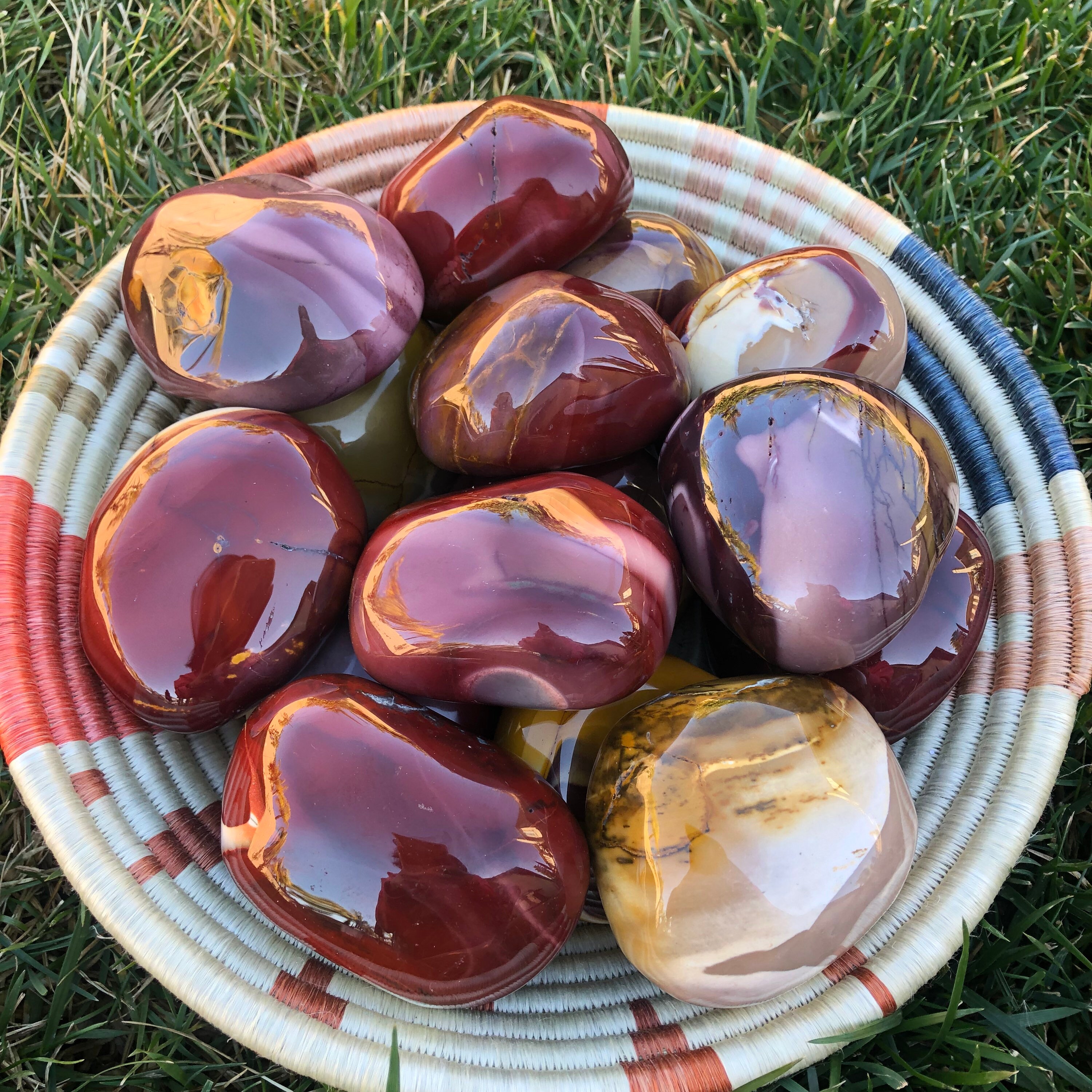 Extra Large Mookaite Jasper Pebbles: Grounding Healing Crystals - Etsy