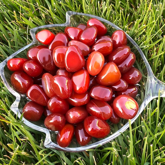 Carnelian Tumbled Stone: Grade A Healing Crystal, Sacral Chakra