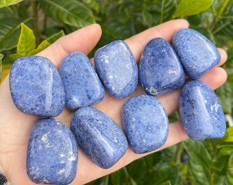 Dumortierite Tumbled Stones: Third Eye Chakra