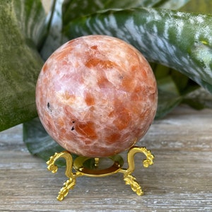 Sunstone Sphere - High Quality Sunstone - Healing Crystals and Stones - Sacral Chakra