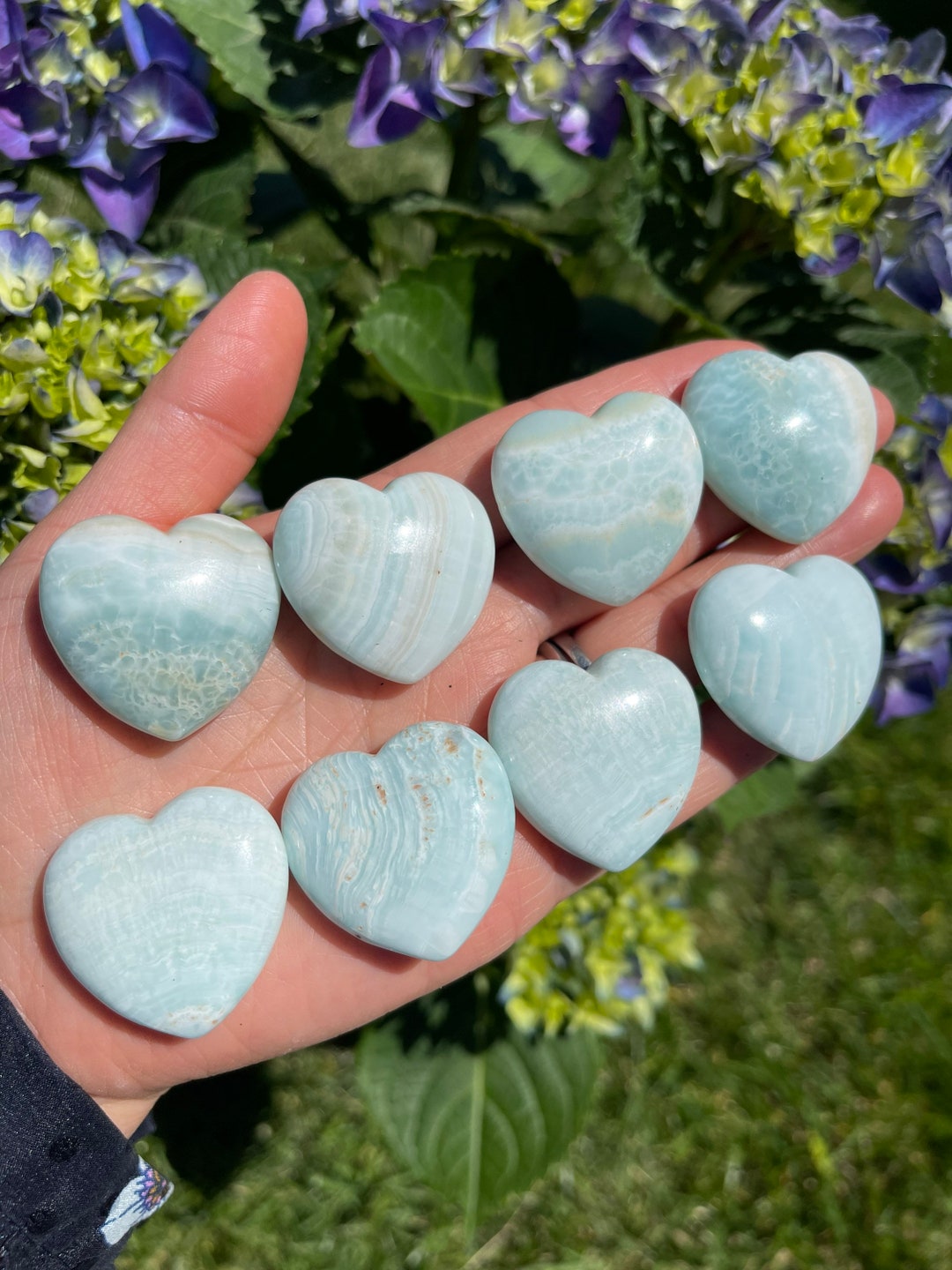 Hemimorphite Heart Rare Crystals Hemimorphite Healing Etsy