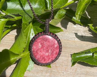 Macrame Thulite Necklace