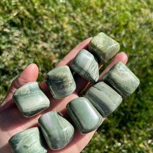 Infinite Tumbled Stone Aka Healers Stone Infinte Serpentine Healing Crystal and Stone image 2