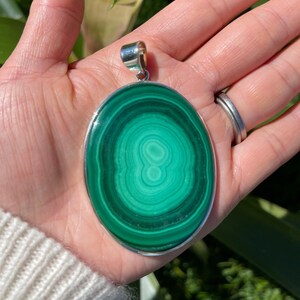 Large Malachite Pendant