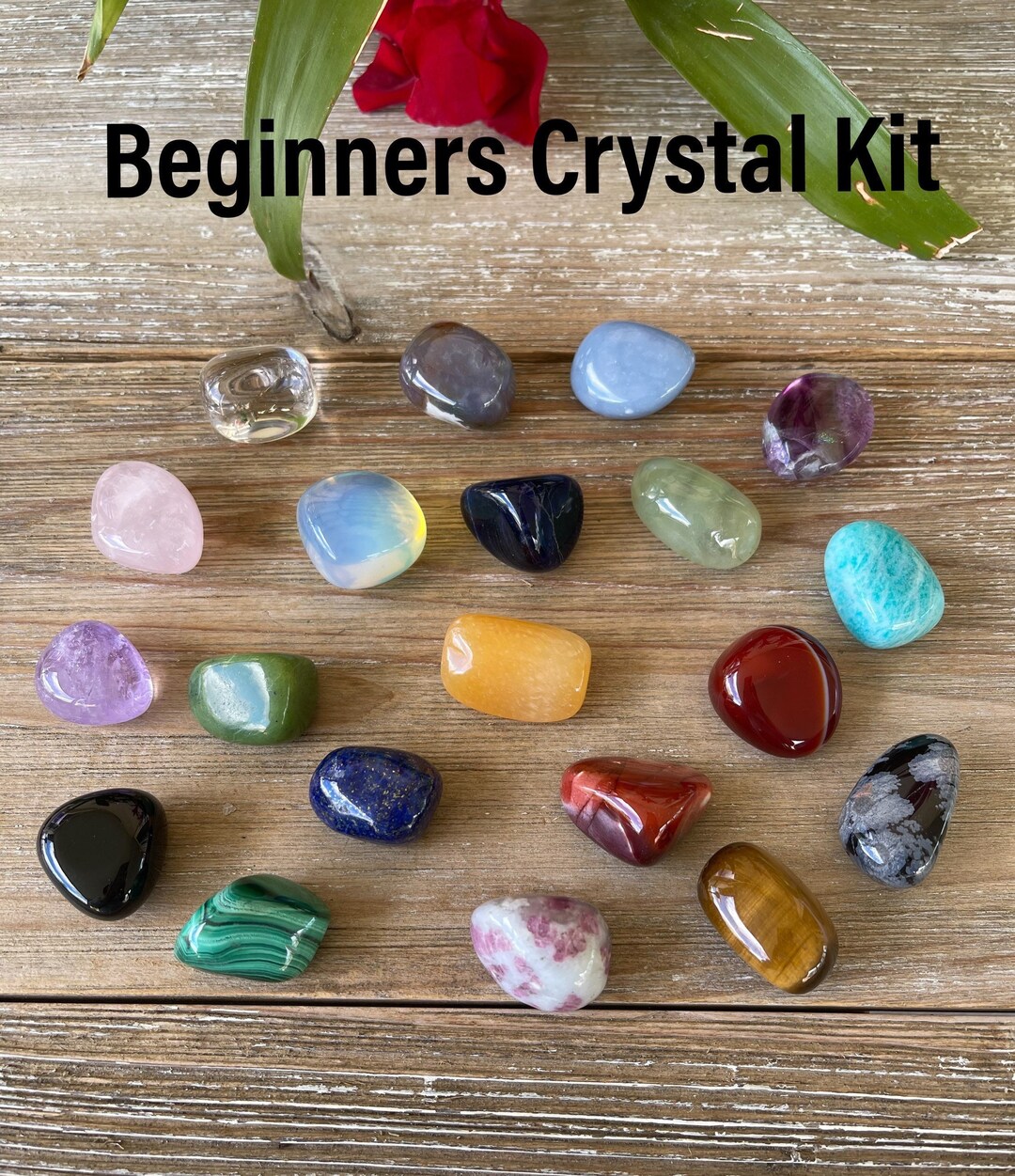 Beginners Crystal Set 20pcs Crystal Starter Kit Crystal for Beginners