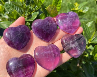 Purple Fluorite Heart
